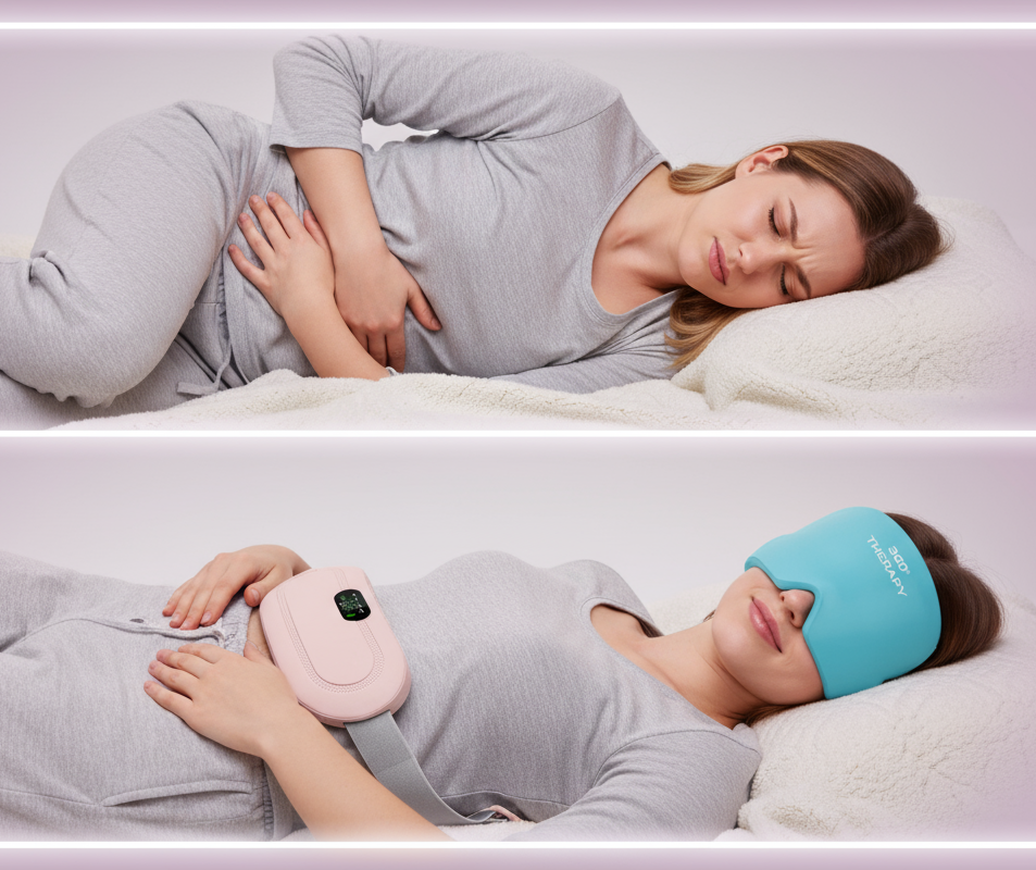 ✨ Kit de Alivio Total para los Síntomas de la TPM✨Gorro de Gel Terapéutico + Cinturón Eléctrico de Calor 🚚 Envío Gratis a toda Colombia 💳 Paga solo cuando recibas tu pedido